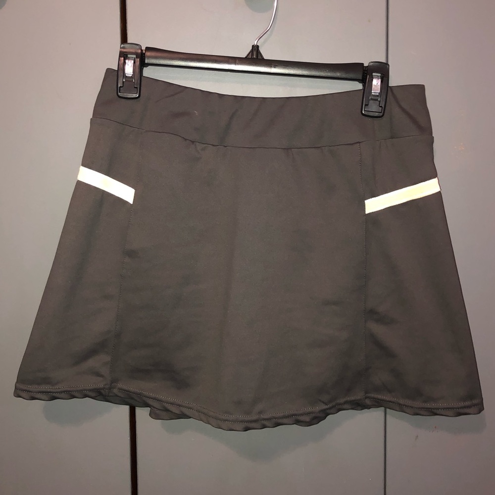 Gray athletic skort